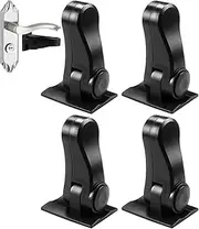 4Pack Child Proof Door Lever Locks,Heavy Duty Door Handle Locks for Baby Safety and Deter Pet Opening The Door, No Drilling Baby Proofing Door Locks（Black