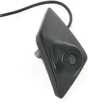 HKNL HD CCD Chip Car Camera Front View Badge Emblem Compatible for Renault Kadjar Koleos 2016 2017 Waterproof Black Reversing System NTSC