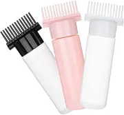 FRCOLOR 3pcs Hair Coloring Applicator Bottles Portable Dyeing Root Applicator Sets for Hair Care