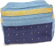 Gatuida Indoor Seats Mat Cover Tatami Buttocks Cushion Seat Pads Covers Stuffed Foot Stool Seat Cushion Unstuffed Seat Unstuffed Cover Chair Outdoor Footstool Cushion Cotton Linen Sky-Blue