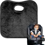 1 Pcs Quality Waterproof Potty Training Pads Liner, Waterproof & Absorbent Seat Pad, Baby Car Seat Protector & Pushchair Liner for Toddler Potty Training & Child Mishaps (Black)