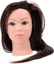 WOFASHPURET Hair Styling Mannequin Head Color Cosmetology Practice Doll for Braiding Cutting and Styling for Hairdressers Students Salon Education