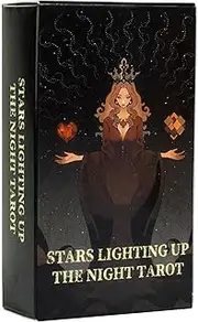 Tarot Divination Deck | Night Tarot Divination Deck | Tarot Card Game, Multifunctional Fate Divination Cards, Tarot Oracle Deck with 78 Cards, Oracle Tarot Cards Set for Family Party, Beginners Expert