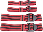 Blood Flow Restriction Bands Adjustable Occlusion Bands Portable Fabric Resistance Bands 4PCS Red Summer Sports Accessories