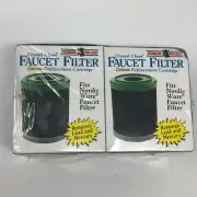 2 Nordic Ware Crystal Clean Deluxe Faucet Filters Replacement Carrtridge Sealed