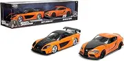 Jada Toys 1:32 Scale Fast & Furious Han's Mazda RX-7 & Toyota GR S Diecast Vehicle (Pack of 2)