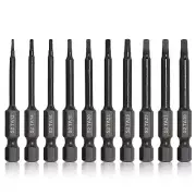 Triangle Bit Set 10pcs (Ta12-Ta30) Triangle Screwdriver Set, S2 Steel Tamper-...