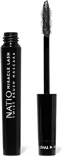 Natio Australia Miracle Lash Twist Brush Length & Volume Mascara - Black 6.5ml - Lengthening & Volume Mascara to Amplify Lashes - Buildable Coverage & Clump-Free - Vegan Friendly & Cruelty Free
