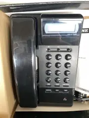 1 x Digital Display Phone Telephone New In Box Press Button Black