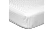 Belledorm 540 Thread Count Satin Stripe Extra Deep Fitted Sheet (White) - UTBM193