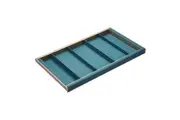 HIGOLD B Series Pull Out Wardrobe Storage Tray - Fits 900mm Cabinet - Adjustable Sections - Teal Finish