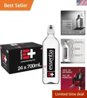 Essentia 700 mL Alkaline Water 24-Pack - Clean Taste, Enhanced Hydration, 9.5 pH