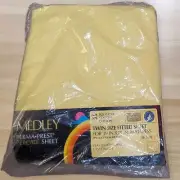 Vintage Sears Medley Patch Twin Size Fitted Sheet Percale Perma-Prest NOS