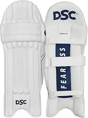 DSC Pearla 5000 Batting Legguard for Mens Right Hand| Material: PU Facing | for Intermediate-Advanced | Lightweight HDF | Breathable Mesh Bolsters | Extended Side Wing for Protection