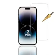 2pcs 9H Tempered Glass Screen Protector Guard for Apple iPhone 14 PRO MAX Front