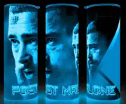 Glow in the Dark Post Malone Posty Apex Music Fan Cup Mug Tumbler