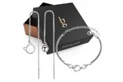Boxed Kitty Threader Earrings and Bracelet