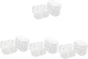 [Baluue] 16 Pcs Box Case Makeup Travel Containers Organizer Clear Glasses Frames Travel Makeup Container Travel Holder Mini Holder Case Holder