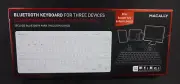 MACALLY Bluetooth Keyboard 3~Device For Windows PC Mac Android, NEW
