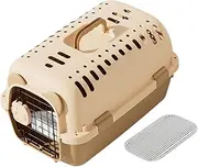 ＡＷＨＡＯ Pet Carrier Hard Sided Transport Box Dog Kennel Cat Dog Cage for Kitten Rabbits Biking, S