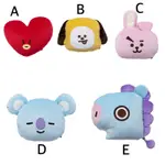 正版BT21 TATA MANG KOYA CHIMMY COOKY 頭型抱枕 娃娃 靠枕 午休枕 午睡枕 交換禮物聖誕