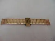 NOS Lenox Wrist Watch Band Scissor Snap-O-Mat 10K Rolled Gold 19 MM Model 595