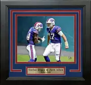 Stefon Diggs & Josh Allen Buffalo Bills 8" x 10" Framed Football Photo