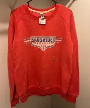 Saugatuck Michigan Travel Souvenir Sweatshirt Jerzees Women's Medium Heather Red