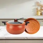 Micro Pressure Cooker Simmer Pot Multipurpose with Steam Rack Cookware Soup Meat