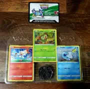 Pokemon Grookey 010/202 Scorbunny 030/202 Sobble 054/202 Holo Promo Set