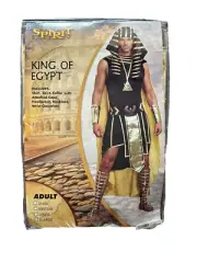 BNIB King of Egypt Adult Halloween Costume Size XL Egyptian Pharaoh King Tut