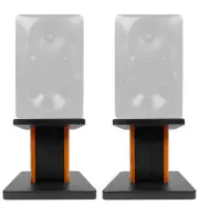 Rockville 8” Wood Studio Monitor Speaker Stands For Mackie HR624 MK2