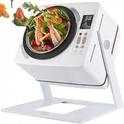 Automatic Cooking Machine 6L, 2500W Electric Cooker with 360° Rotation and Automatic Shut-Off Protection, One-Click Automatic Thermal Cleaning, Kitchen Robot for Stir Frying, Stewing, Cooking