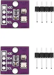 VGOL 2 Sets AHT20 BMP280 Temperature Humidity and Pressure Modules I2C Digital Sensor Modules Temperature Modules Replacement for Testing Equipment