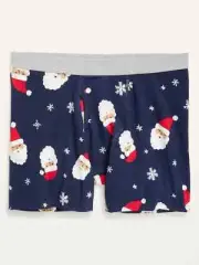 Old Navy Men’s Soft-Washed Built-In Flex Boxer Briefs Santa 6” Inseam Size XXL