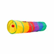 Kitten Playing Toy Pet Rabbit Play Fun Rainbow Peepholes Cat 2 Holes Dog Tunnel
