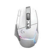 [910-006173] G502 X Plus Wireless Gaming Mouse - White, LIGHTFORCE hybrid switches
