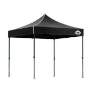 Instahut Gazebo Pop Up Marquee 3x3 Outdoor Wedding Gazebos Base Pod Kit Black