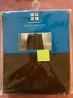 VTG NIP Kmart 70” round cloth tablecloth brown 100% polyester