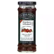 Strawberry & Rhubarb Fruit Spread Jam Jelly Made In France 10oz
