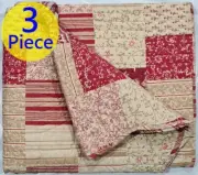 Ashton Throw + 2 x Cushion Covers. 100% Cotton. Scalloped Edge. 3 Piece Set