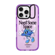 iPhone 16 Pro Impact Ring Stand Case MagSafe Compatible Need Some Space Clear by Made By Nelson