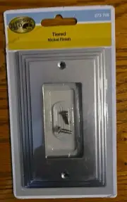 NEW Hampton Bay Tiered Nickel Finish ROCKER Wall / Switch Cover