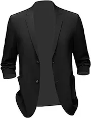 [Oshhni] Suit Jacket Men Classic Fit Mens Sport Coats and Blazers Suit Simple with Pocket Formal Mens Suit Coats Suit Blazer Men for