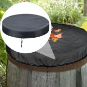Drum Cover with Drawstring Water Rain Barrel Storage Barrel Cover Oxford Cloth