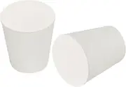 uxcell Tapered Shaped Solid Rubber Stoppers 19mm to 26mm, 14 Pcs Lab Rubber Plugs for Sealing, Test Tubes, Flasks, White