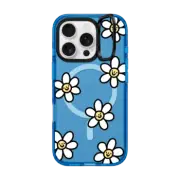 iPhone 16 Pro Impact Ring Stand Case MagSafe Compatible Smiling Daisies