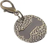 ibasenice Pet Identity Tag for Dogs and Cats Custom Engraved Name Tag Portable Lost Id Pendant Smooth Round Design Pet Owners Suitable for All Collars
