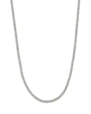 Bloomingdale's Fine Collection Diamond Crown Set Tennis Necklace in 14K White Gold, 5.0 ct. t. w.