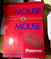 NEW VINTAGE 3-BUTTON PS2 PS/2 Din 5 MECHANICAL MOUSE w/ manual and driver RARE